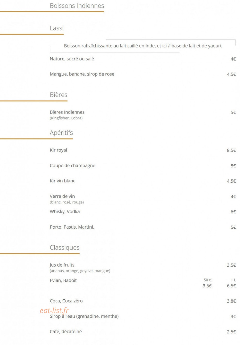 Taste Of India — carte page 7
