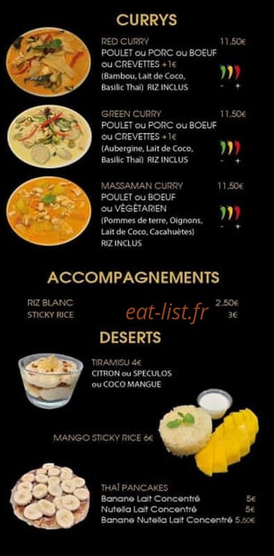 Thai Zaab — carte page 4