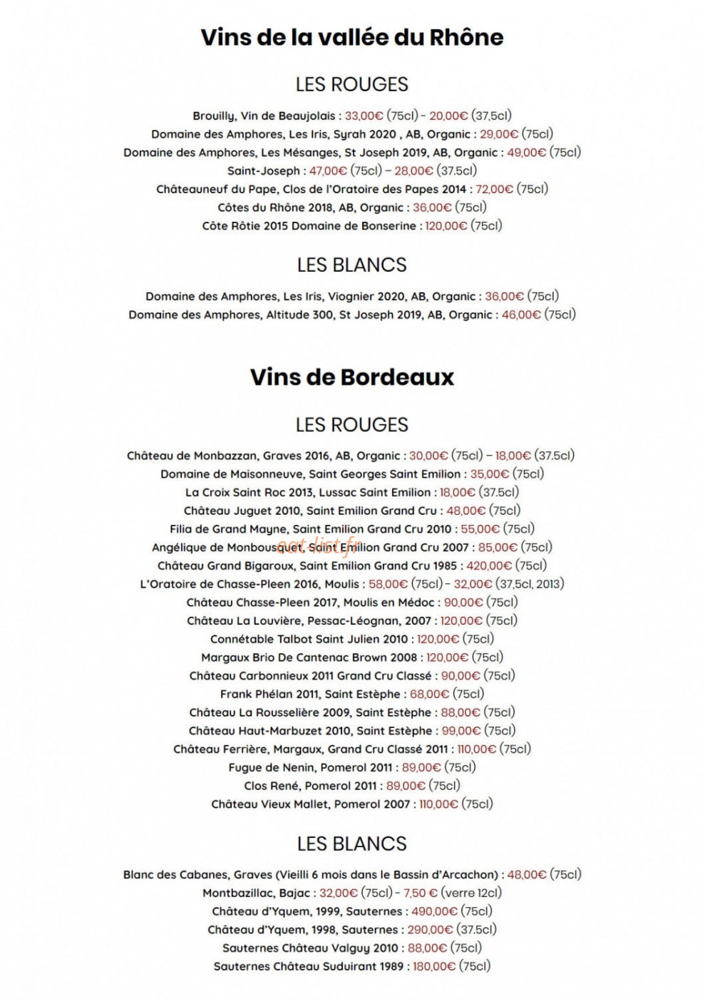 Ti Toques — carte page 9