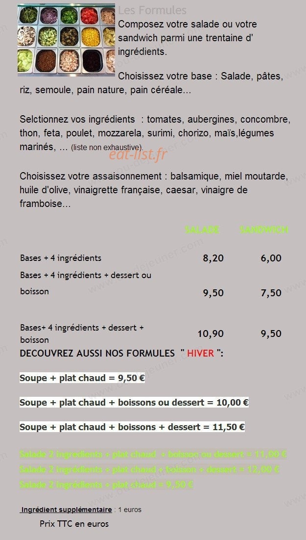 Vert délice — carte page 1