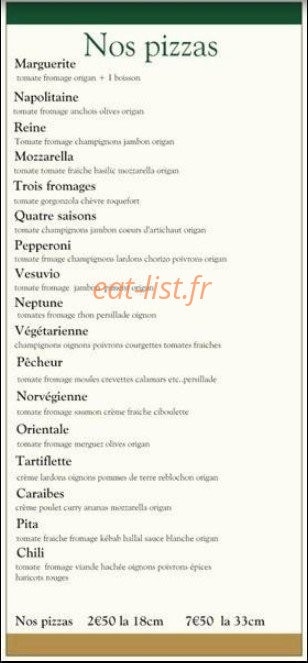 Villa-pizza — carte page 2