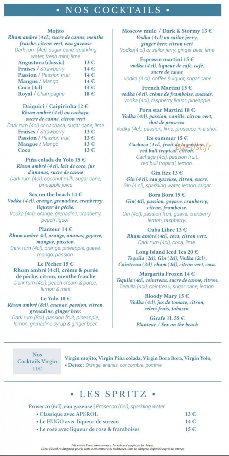 Yolo Plage — carte page 5