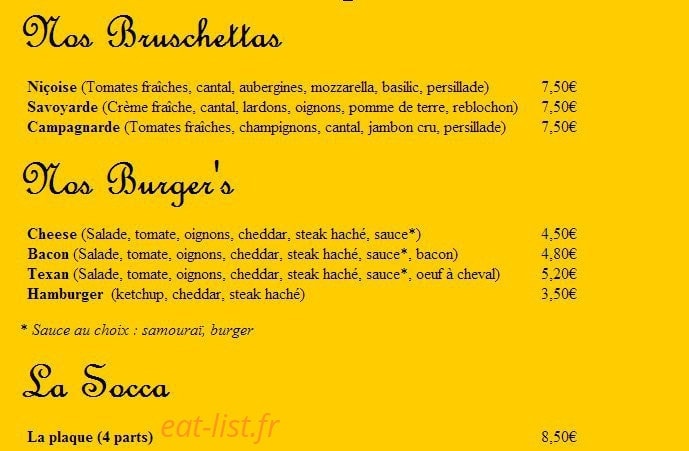 Pizza Valeria — carte page 4