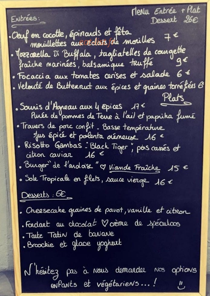 L'ardoise d'Ana — carte page 1