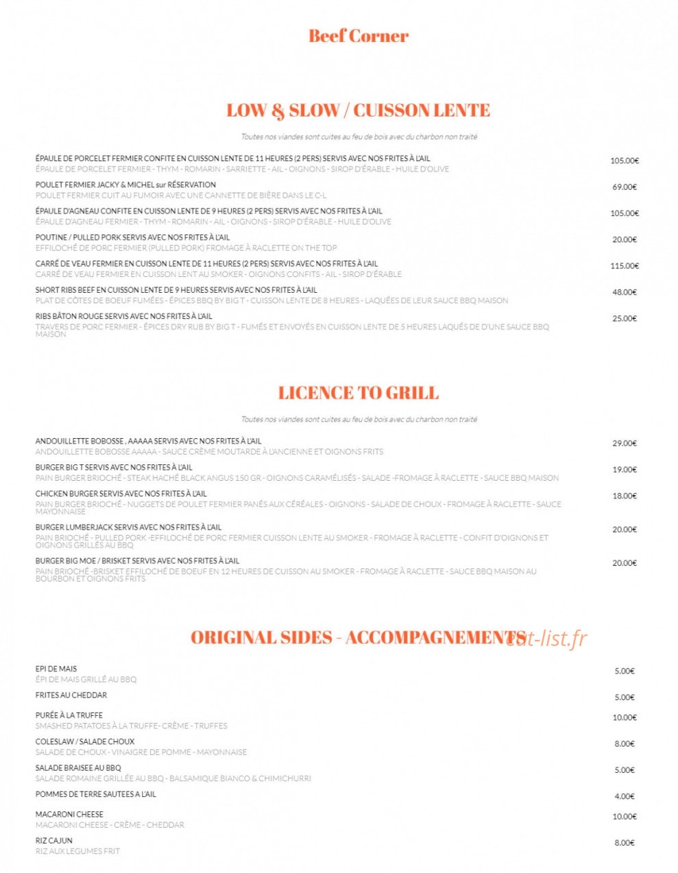 Shack and Co — carte page 2