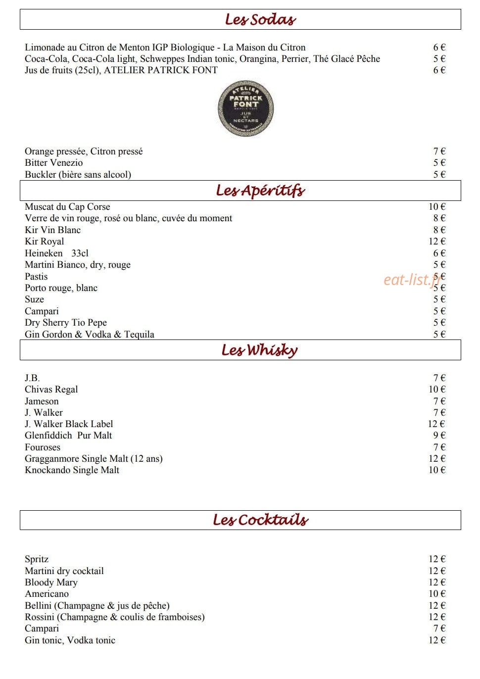 Le Clos Saint Pierre — carte page 11