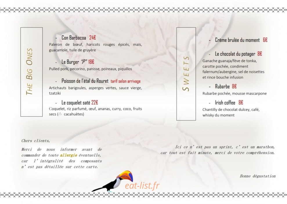 Mezcla Loca — carte page 2