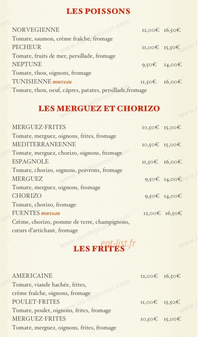 Pizza D'Antan — carte page 5