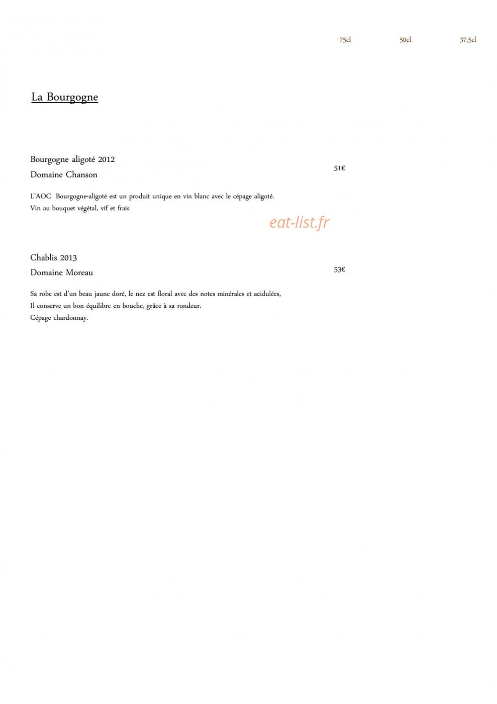 Le Ciste — carte page 10