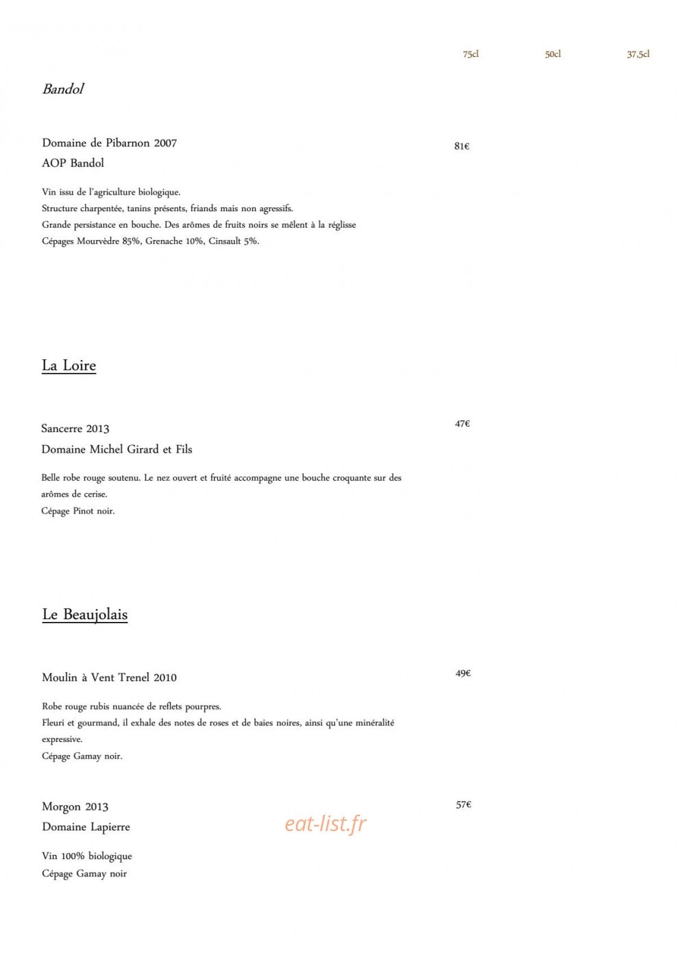 Le Ciste — carte page 16