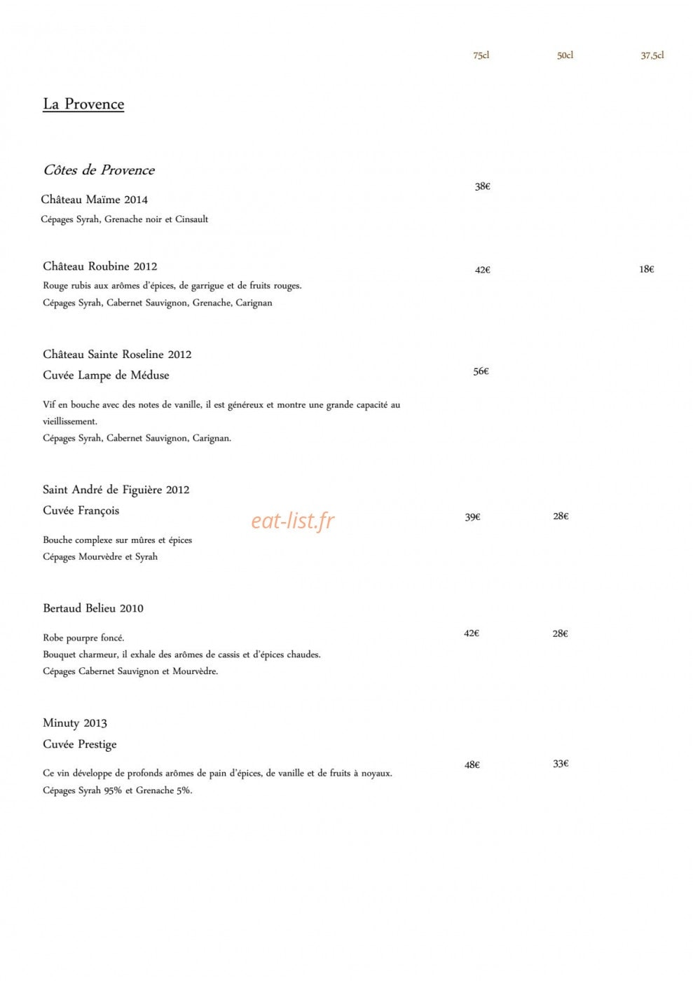 Le Ciste — carte page 15