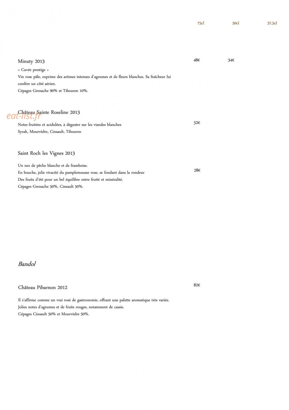 Le Ciste — carte page 13
