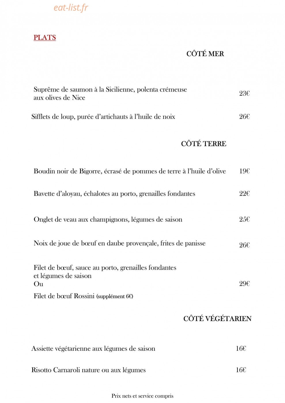 Le Mas des Géraniums — carte page 7