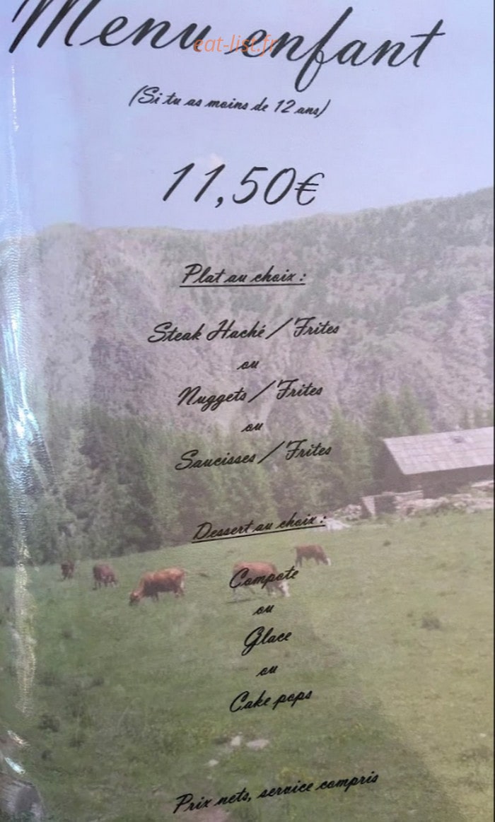 L'Alpage — carte page 1