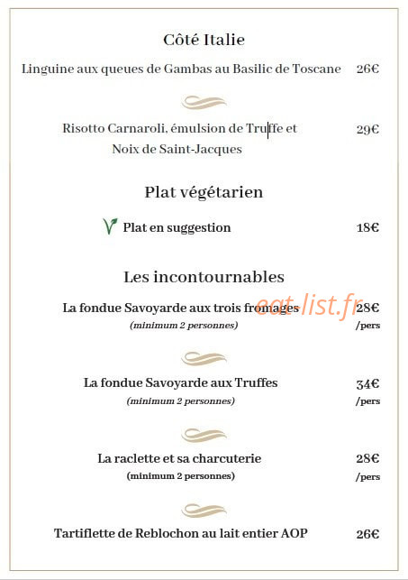 Le Chalet d'Auron — carte page 2