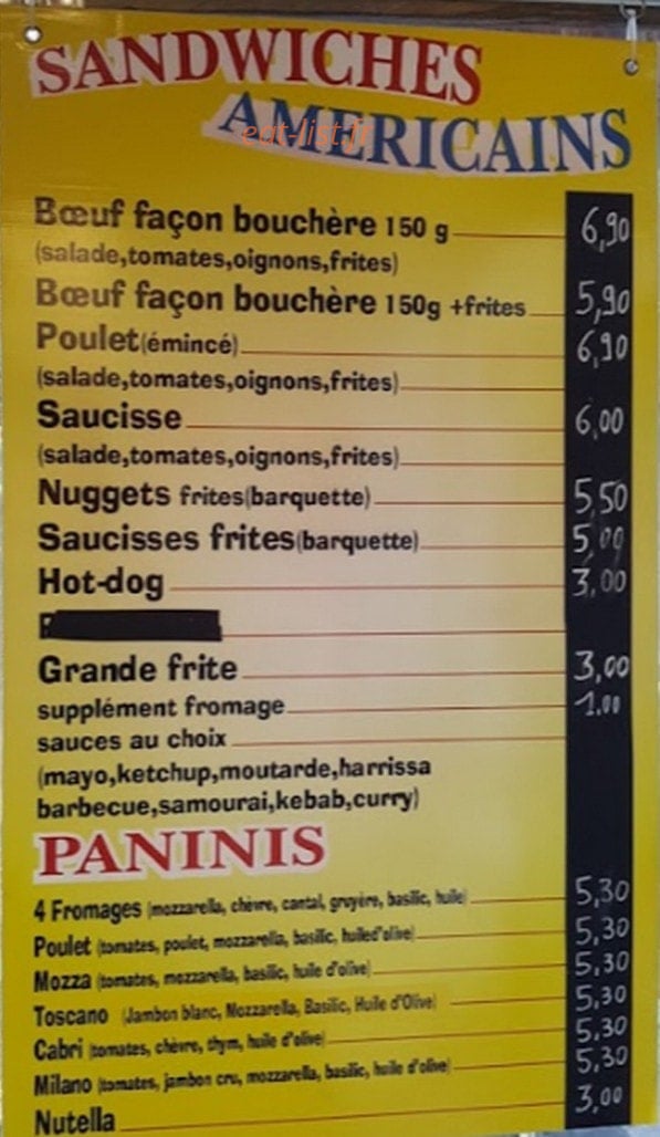 Le P'tit Flocon — carte page 1