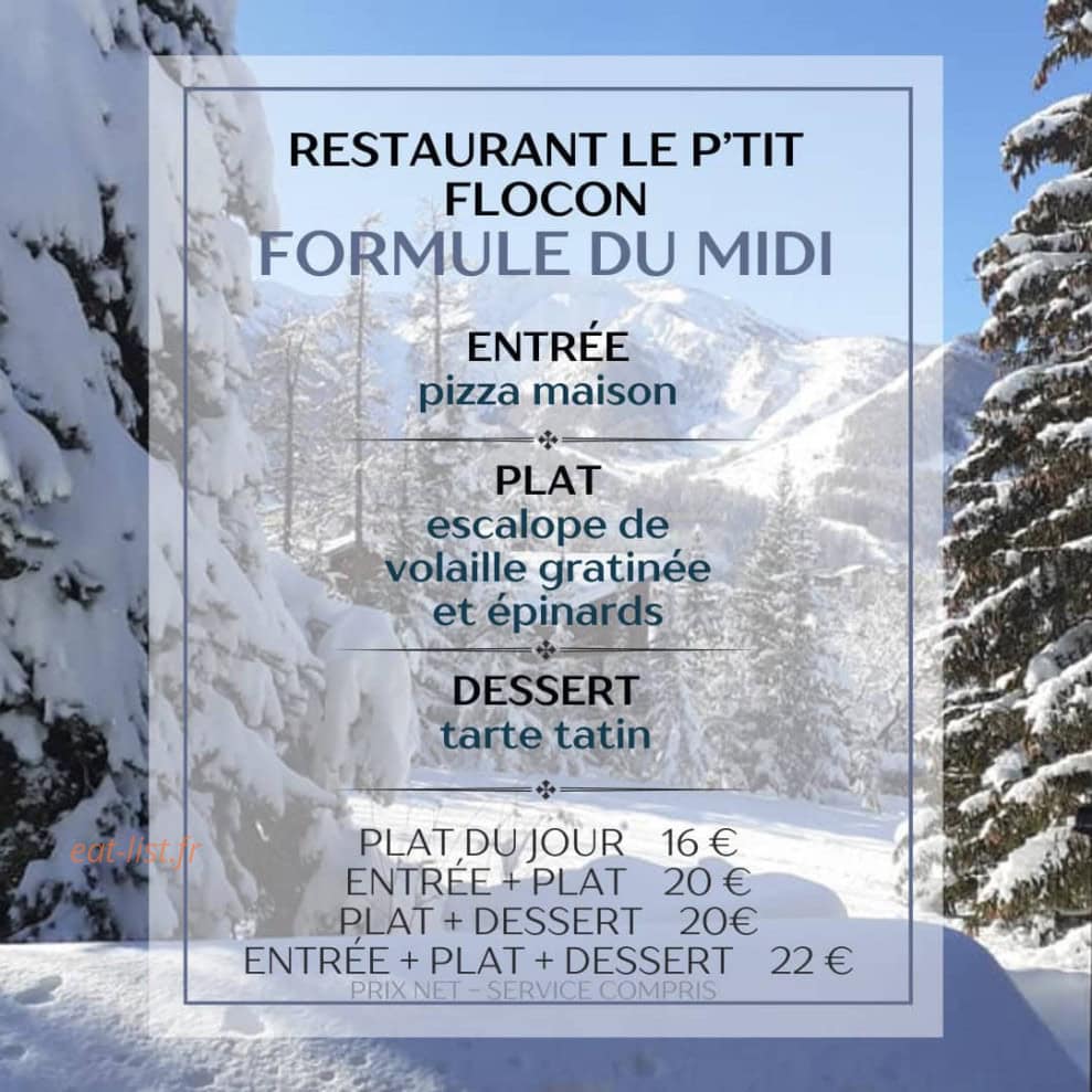 Le P'tit Flocon — carte page 3