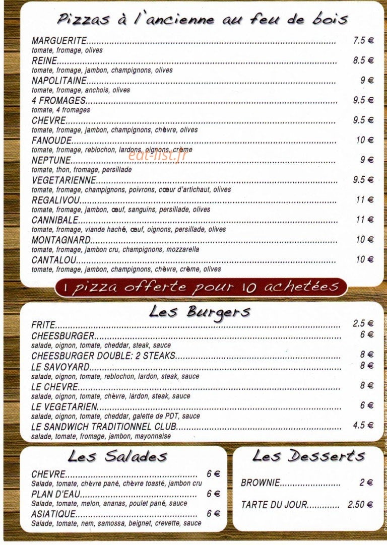 Le Régalivou — carte page 1