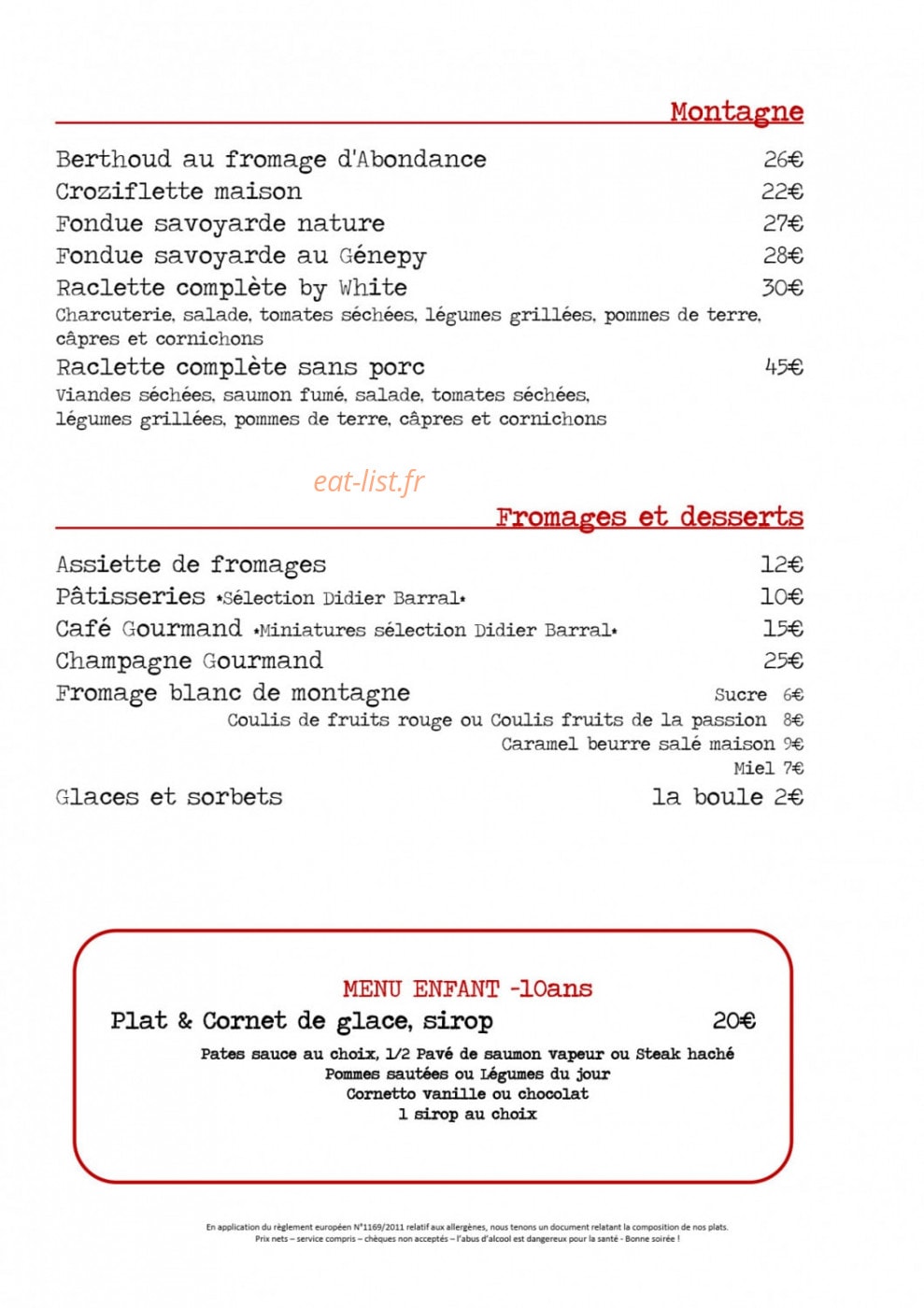 Le White — carte page 2