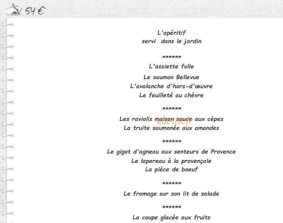 Restaurant Amoretti — carte page 5