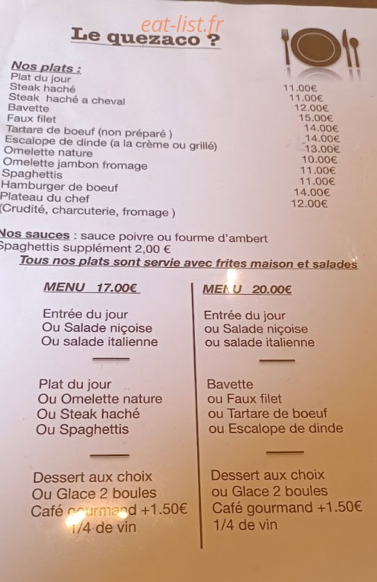Quezaco — carte page 1