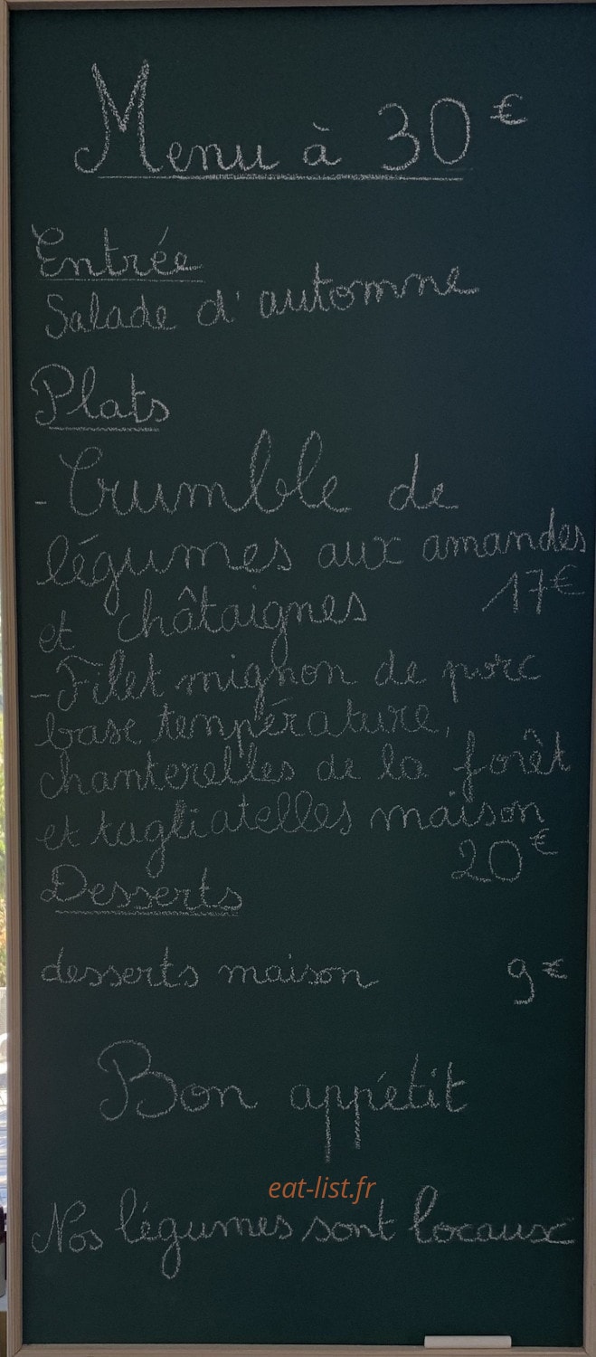Le Jardin — carte page 1