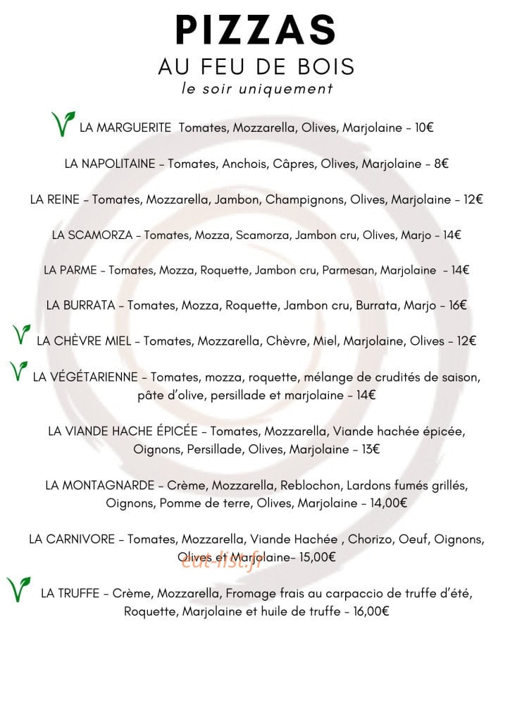 Auberge du Prieuré — carte page 2