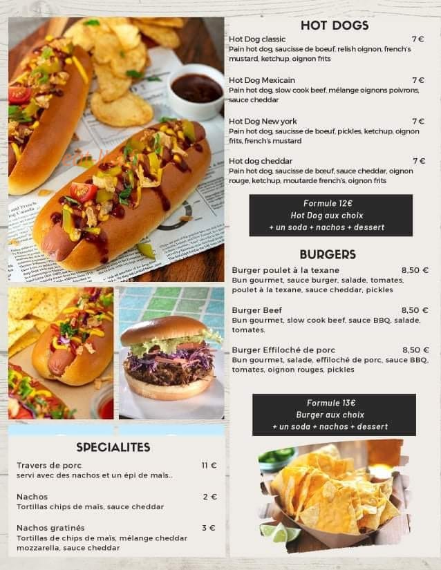 American Food and beers — carte page 3