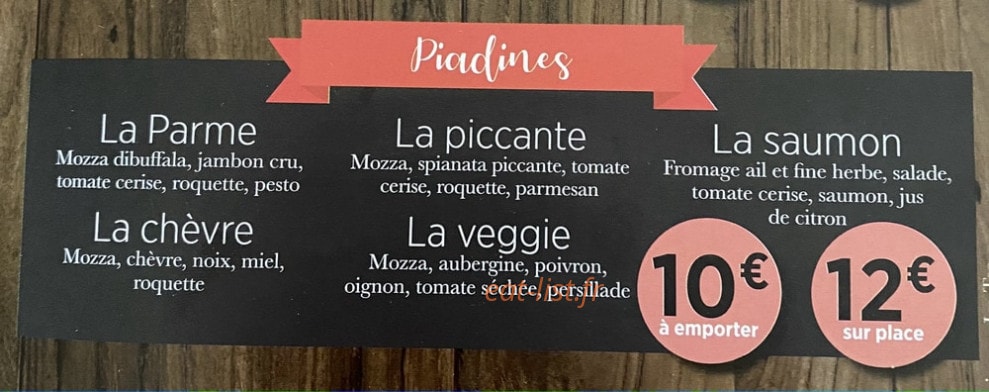 Au Vieuch Pizza — carte page 5