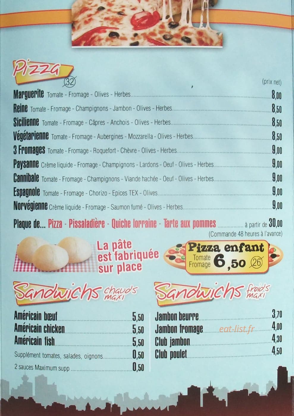 Drive In Restaurant — carte page 3