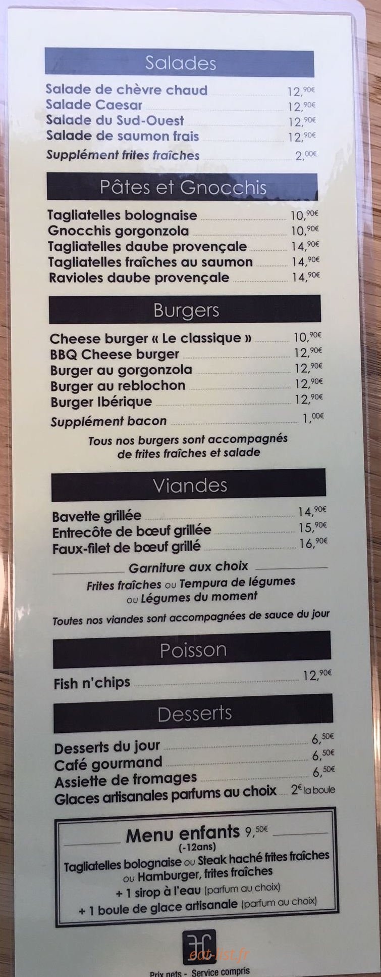 Eden Coffee House — carte page 2