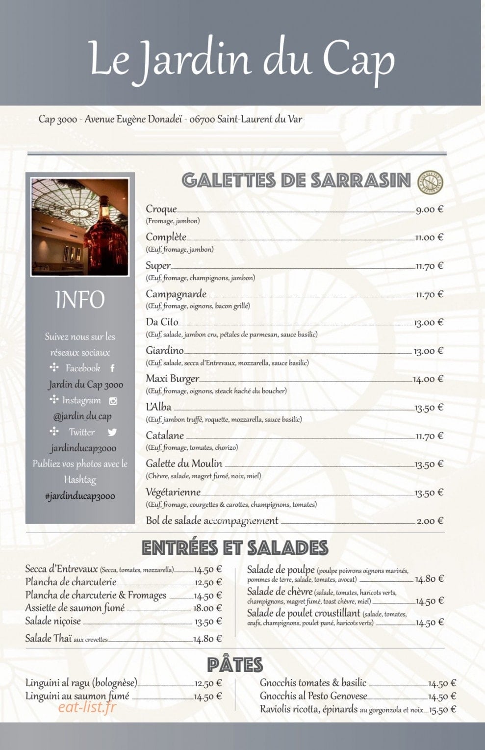 Jardin du Cap — carte page 6