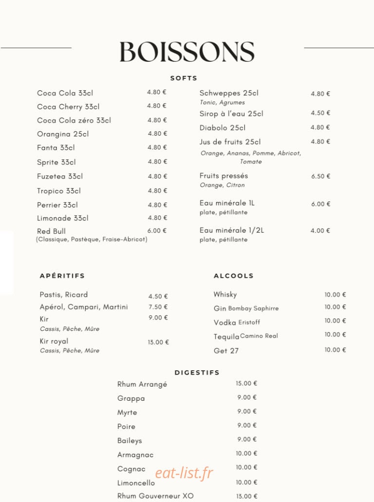Kabaré — carte page 6