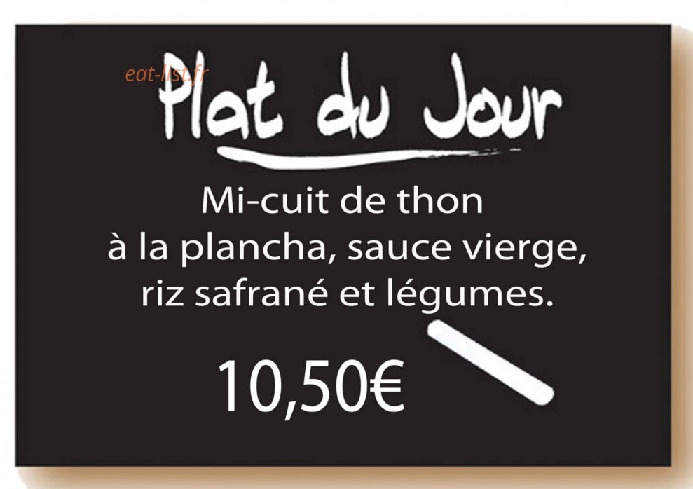 La Cantine d'Olive — carte page 1