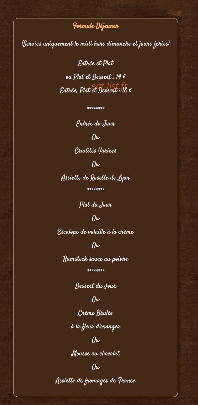 La Mezzanine — carte page 3