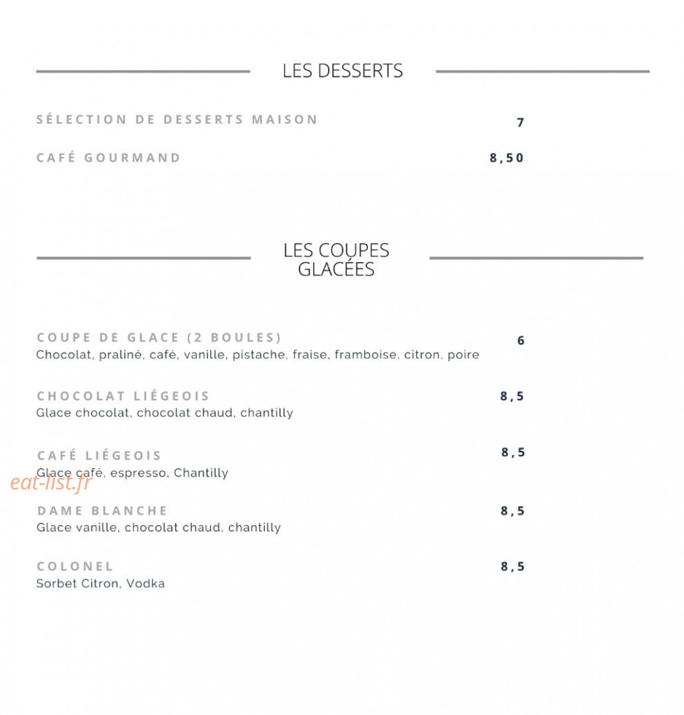 Le Bistrot de Nicolas — carte page 4