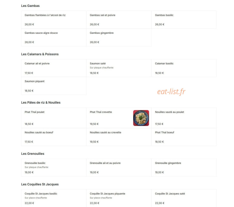 Le Jasmin D'Asie — carte page 4