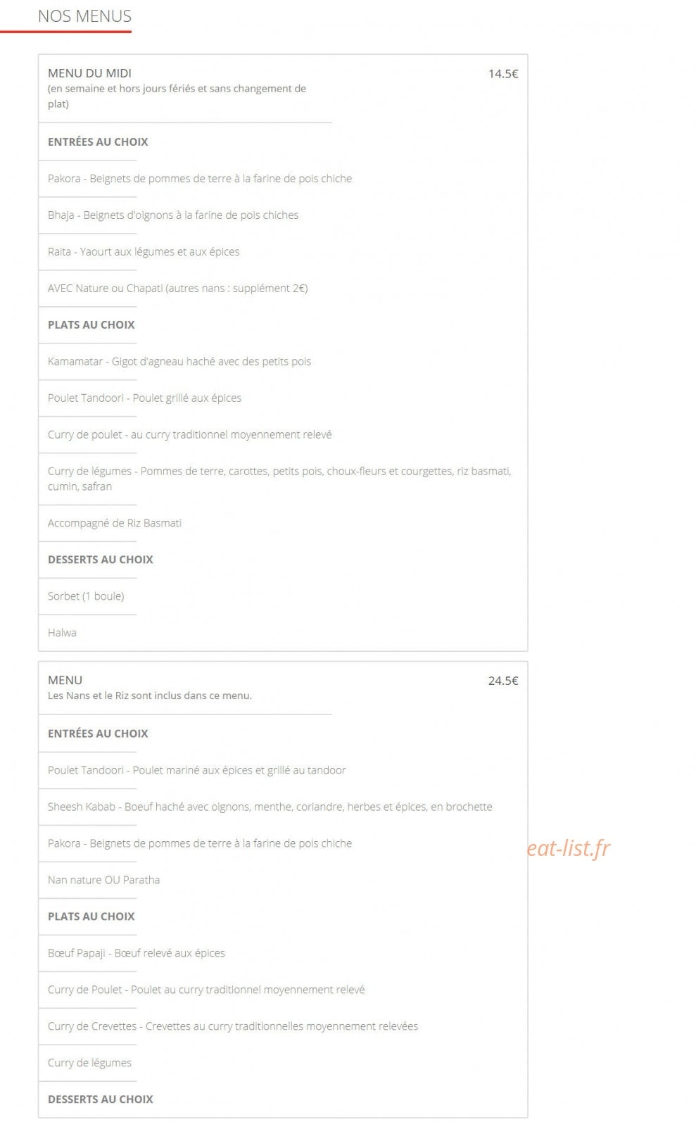 Le Rajpoute — carte page 6