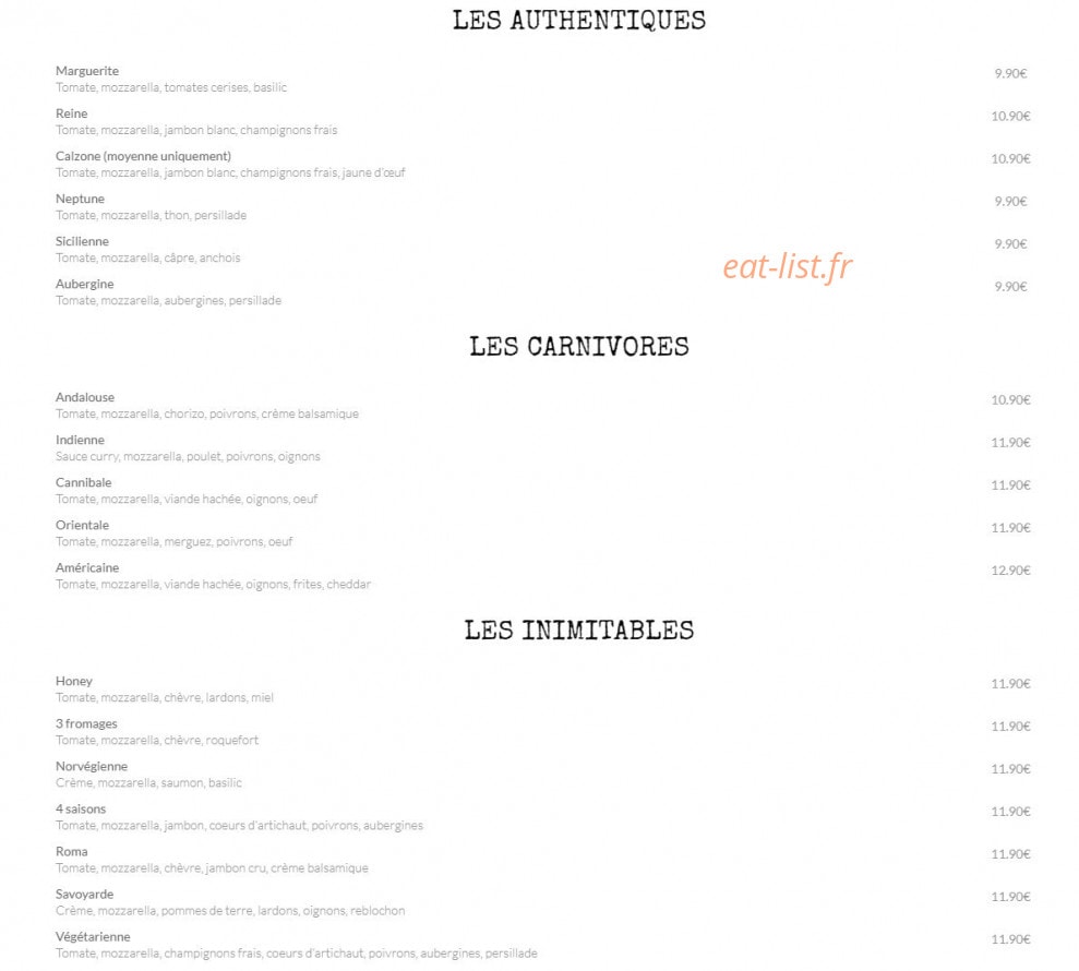 Little Italy — carte page 2