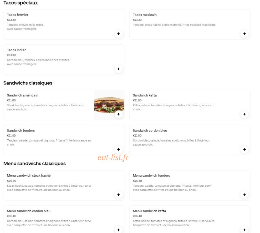 O'grill d'or — carte page 2