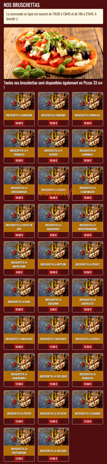 Pizzacap — carte page 7