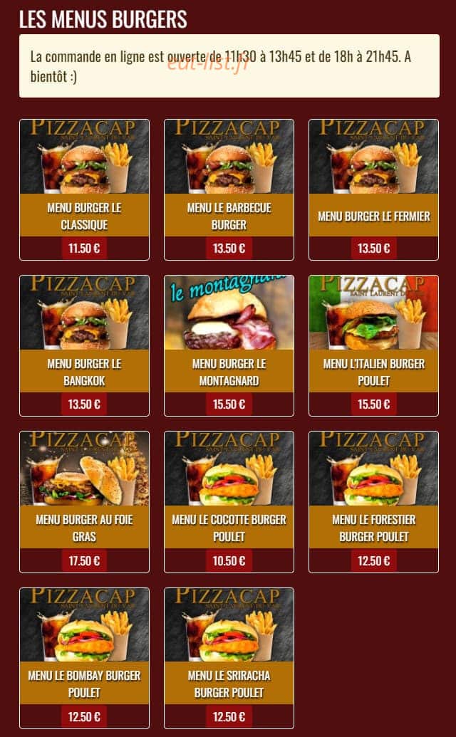 Pizzacap — carte page 5