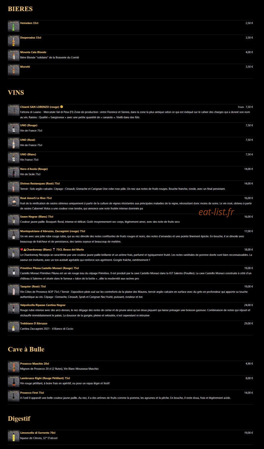San lorenzo — carte page 4