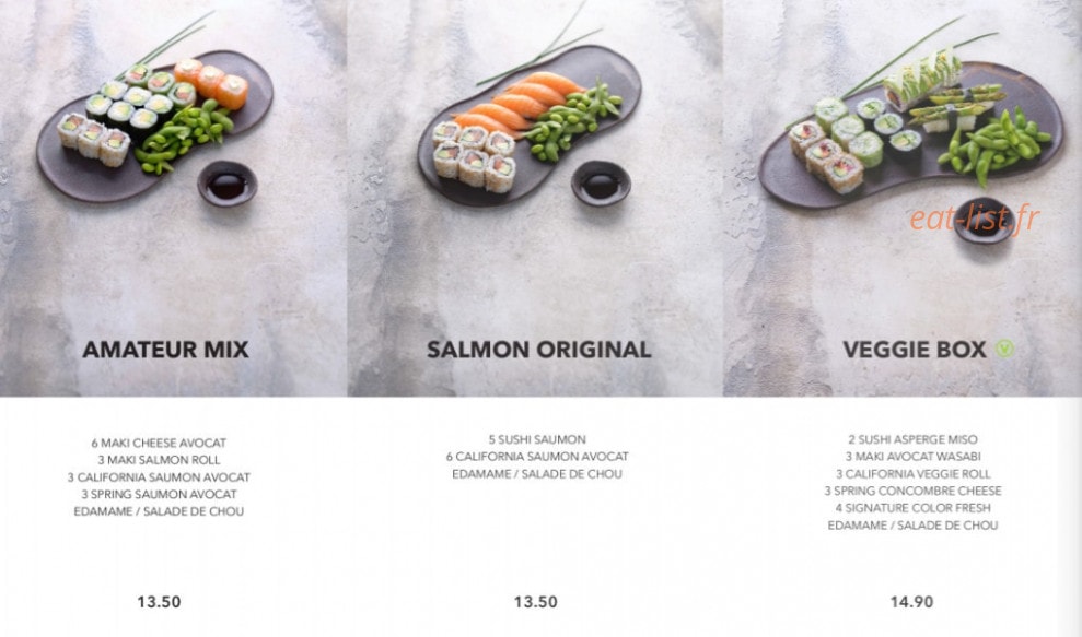 Sushi Shop — carte page 9