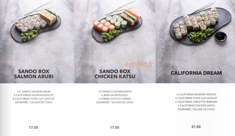 Sushi Shop — carte page 11