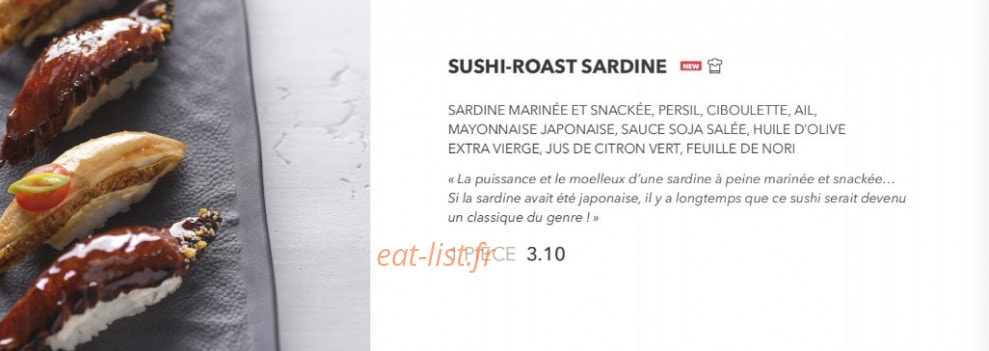Sushi Shop — carte page 7