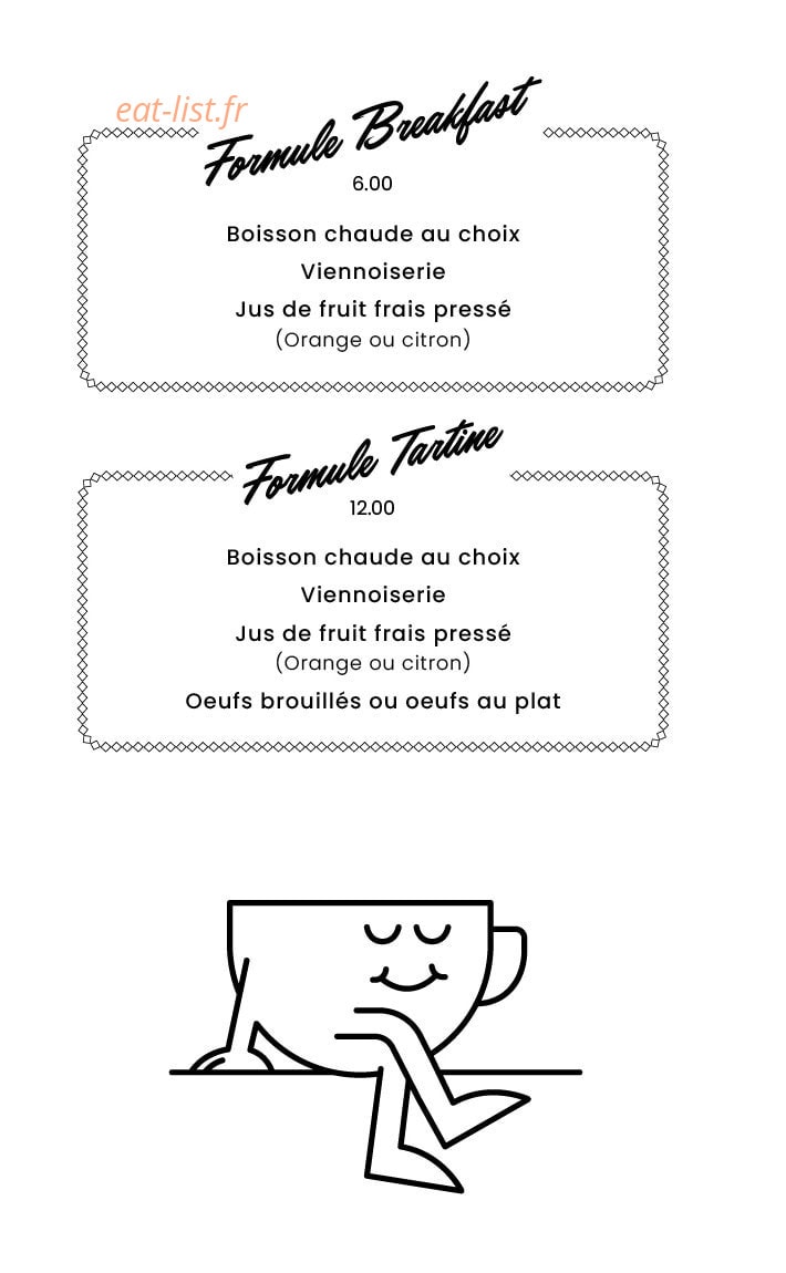 Tartine — carte page 3