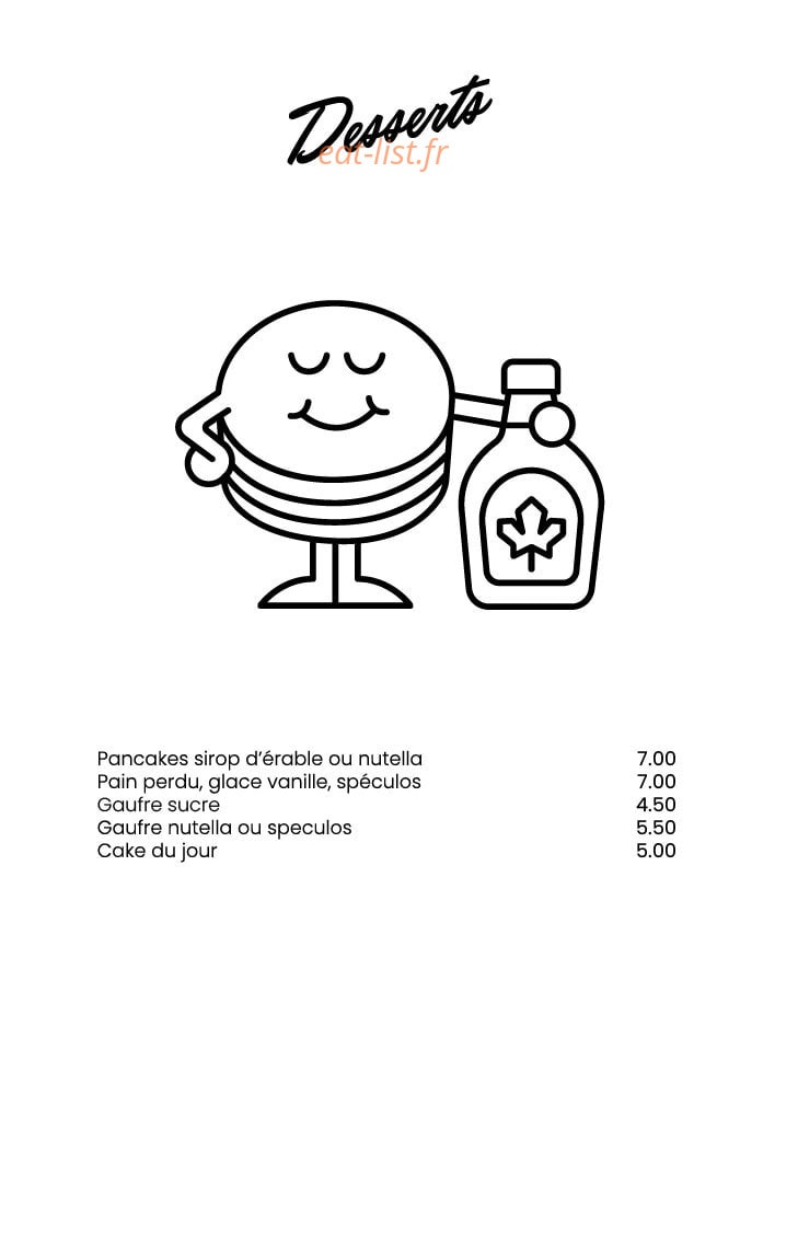 Tartine — carte page 4