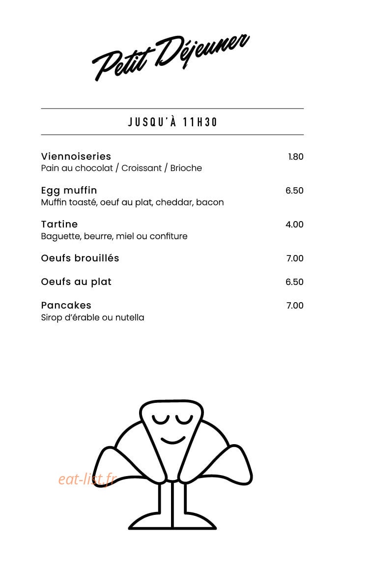 Tartine — carte page 1