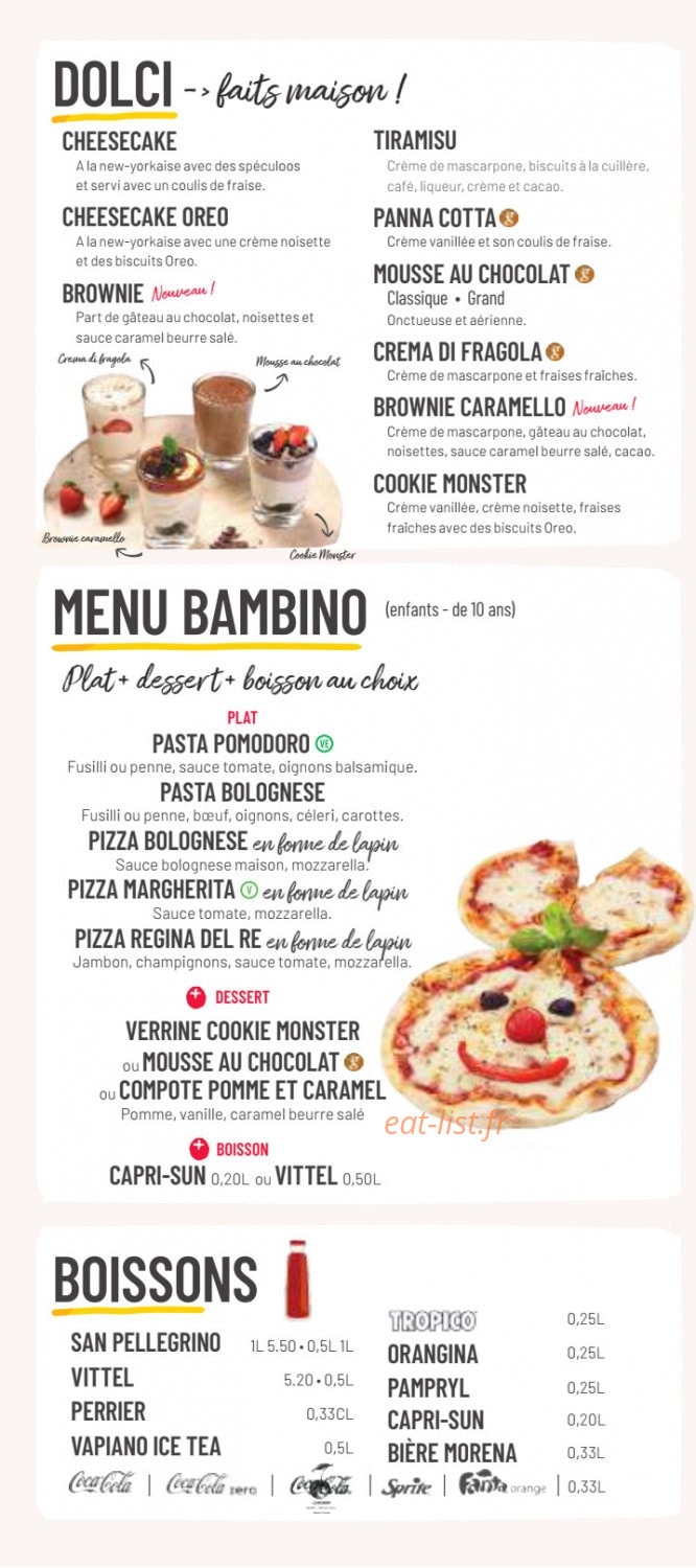 Vapiano — carte page 5
